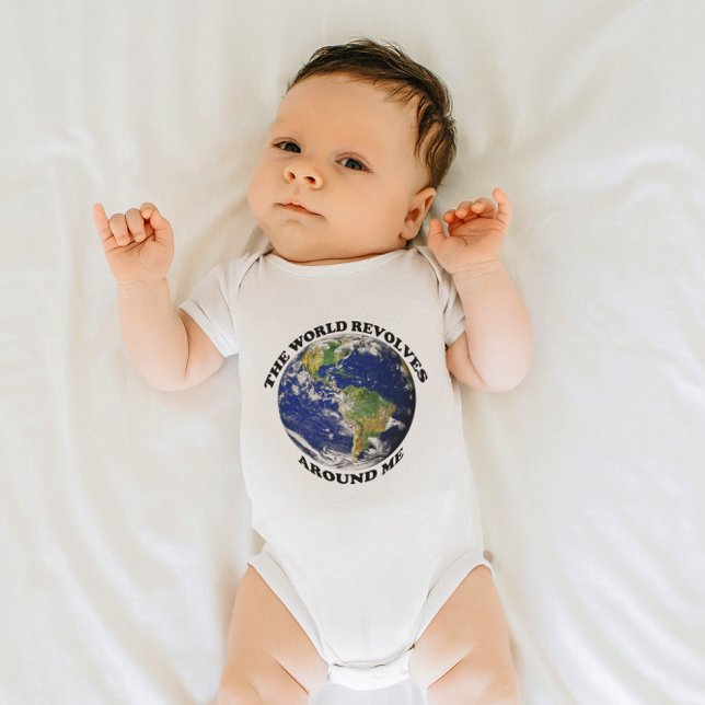 The World Revolves Around Me Baby Bodysuit (The World Revolves Around Me Baby Bodysuit)