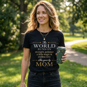 The World Runs On Love She Goes By Mum Tri-Blend Shirt