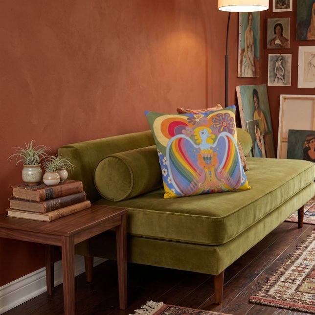 The World - SOHAIP Cushion (Ai product visualization - artwork is not AI)
