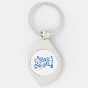The World Stands With Israel, So do I Israel Supp Key Ring