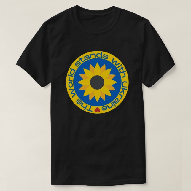 The World Stands With Ukraine T-Shirt (Design Front)