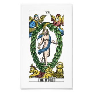 The World Tarot Card Photo Print
