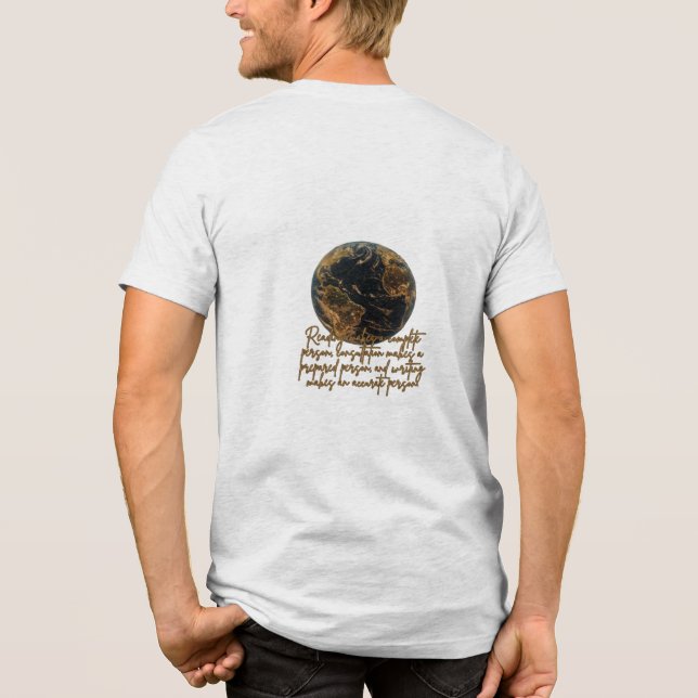 the world Tri-Blend shirt (Back)