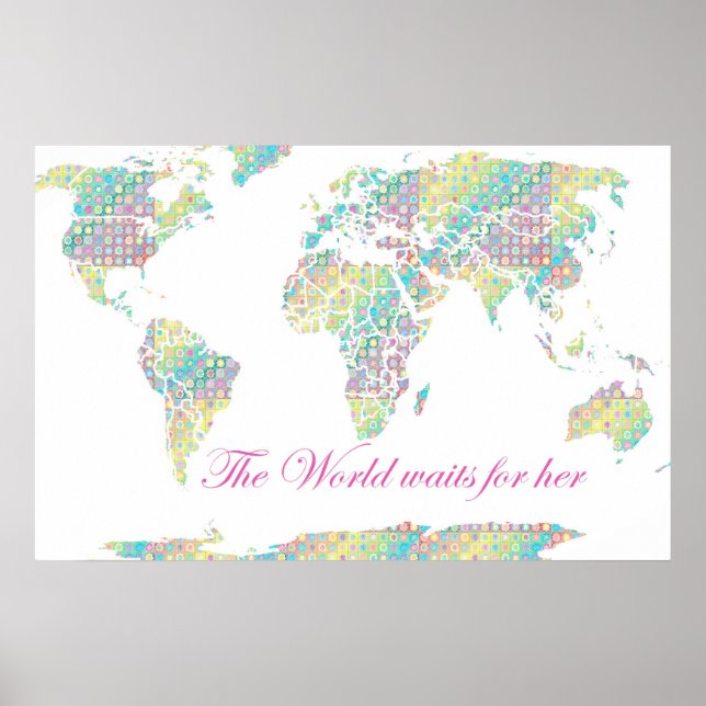 The World waits for her - poster (Front)