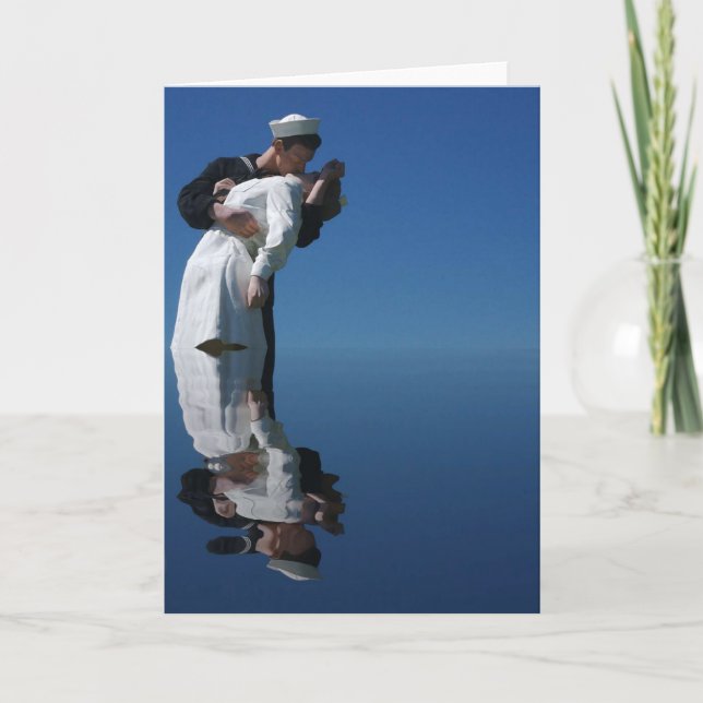 The World War II Kiss, Wedding Invitation (Front)