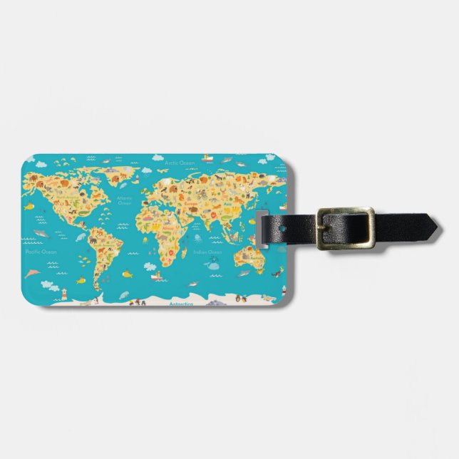 The World's Animals Luggage Tag (Front Horizontal)