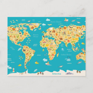 The World's Animals Postcard