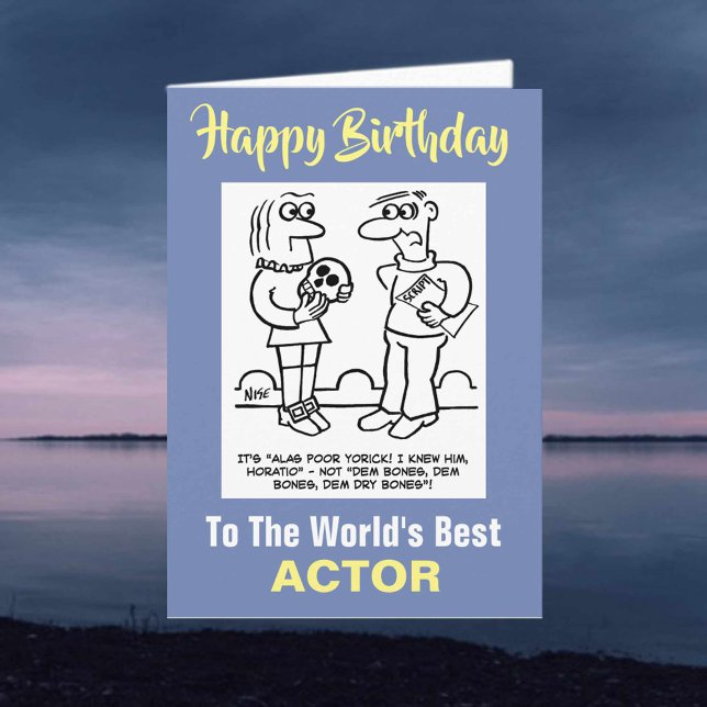 The World's Best Actor  - Happy Birthday Card (Creator Uploaded)