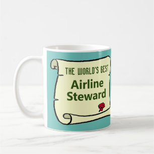 The World's Best Airline Steward. Coffee Mug