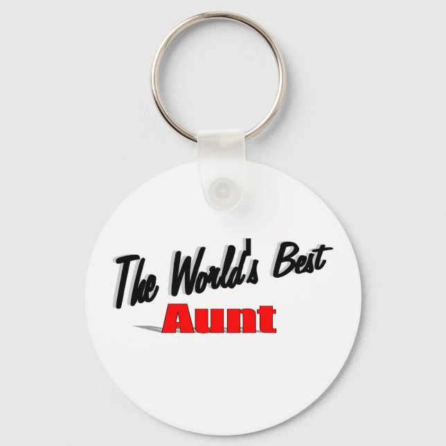 The World's Best Aunt Key Ring (Front)