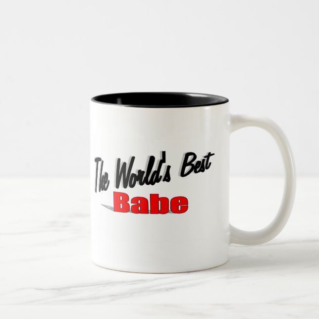 The World's Best Babe Two-Tone Coffee Mug (Right)