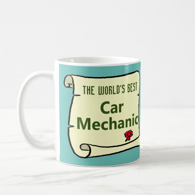 The World's Best Car Mechanic. Coffee Mug (Left)