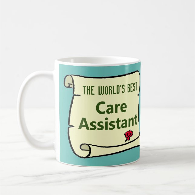 The World's Best Care Assistant. Care Worker Coffee Mug (Left)