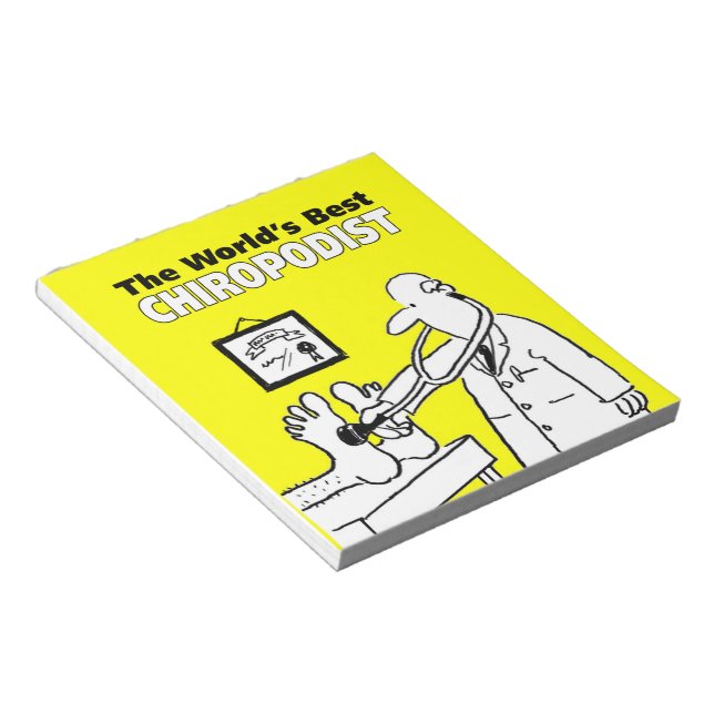 The World's Best Chiropodist Notepad (Angled)
