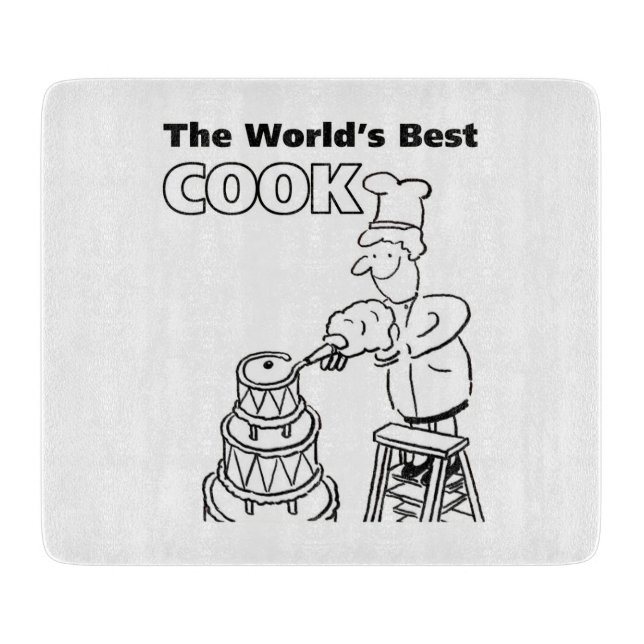 The World's Best Cook Cutting Board (Front)