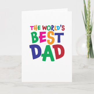 The World's Best Dad on 5x7 Card