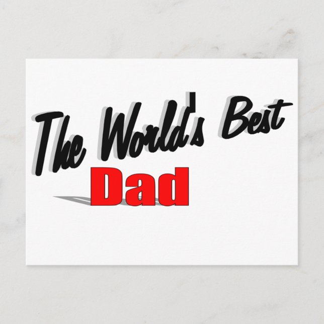 The World's Best Dad Postcard (Front)