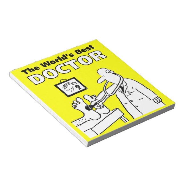 The World's Best Doctor Notepad (Angled)