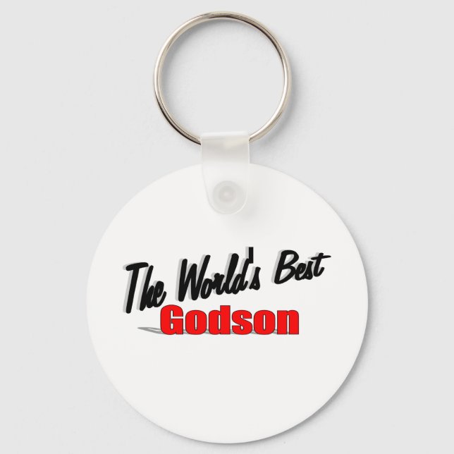 The World's Best Godson Key Ring (Front)