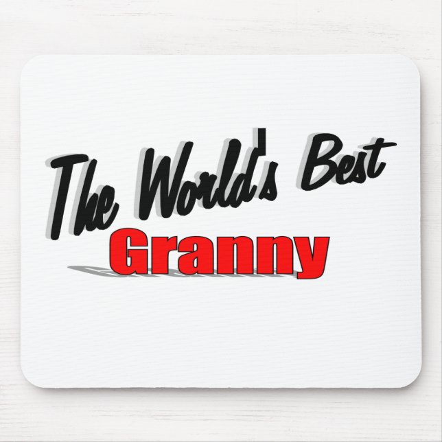 The World's Best Granny Mouse Pad (Front)