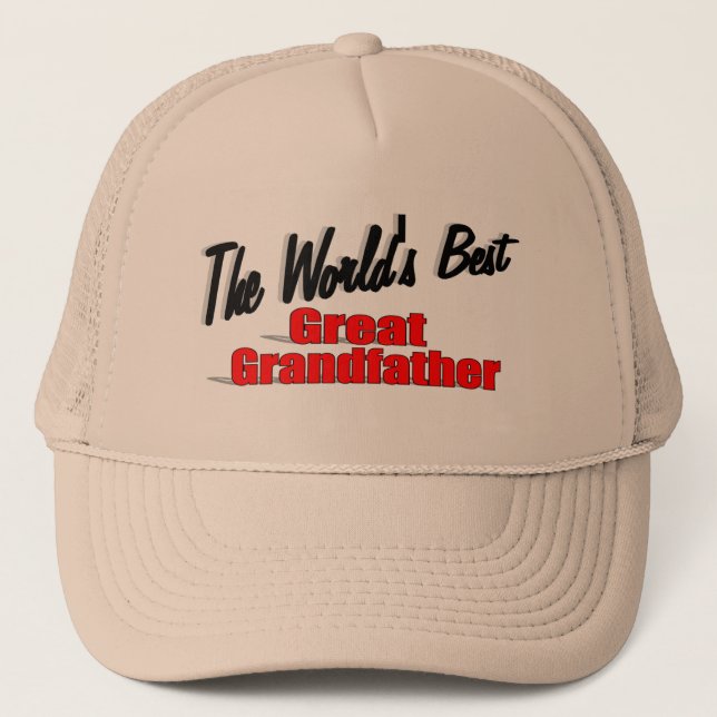 The World's Best Great Grandfather Trucker Hat (Front)