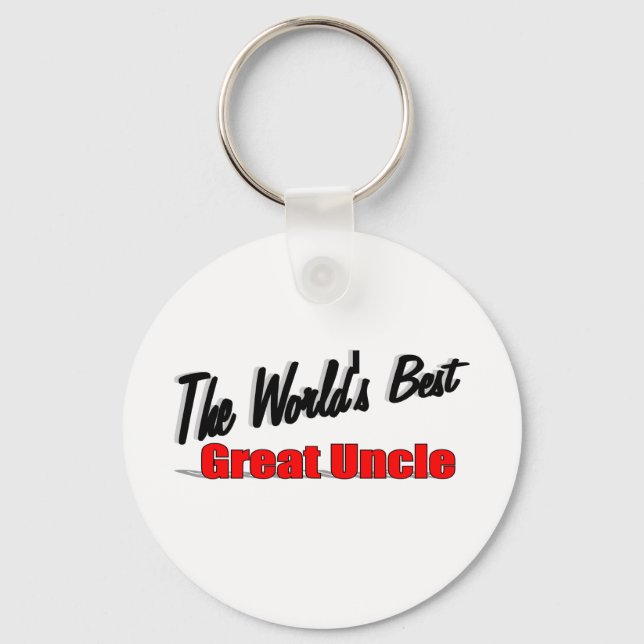 The World's Best Great Uncle Key Ring (Front)
