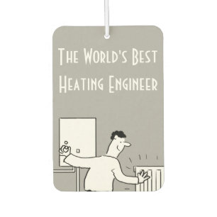 The World's Best Heating Engineer Car Air Freshener