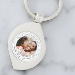 The World's Best Mum Classic Simple Photo Key Ring<br><div class="desc">This simple and classic design is composed of serif typography and add a custom photo.</div>