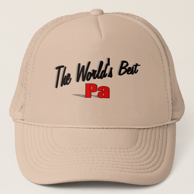 The World's Best Pa Trucker Hat (Front)