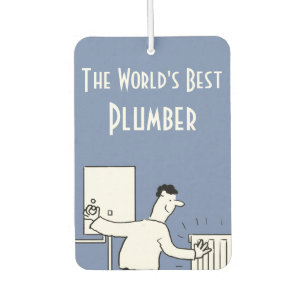 The World's Best Plumber Car Air Freshener