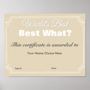 The World's Best Poster