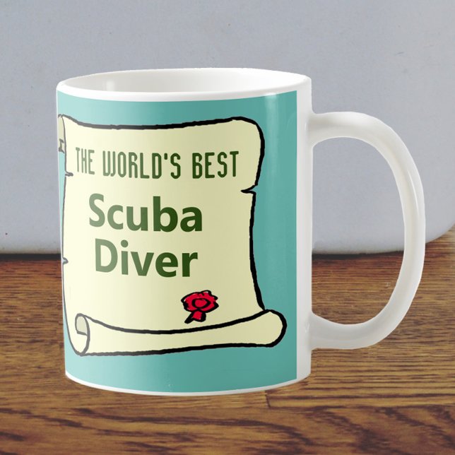 The World's Best Scuba Diver. Deep Sea Diver Coffee Mug (Creator Uploaded)