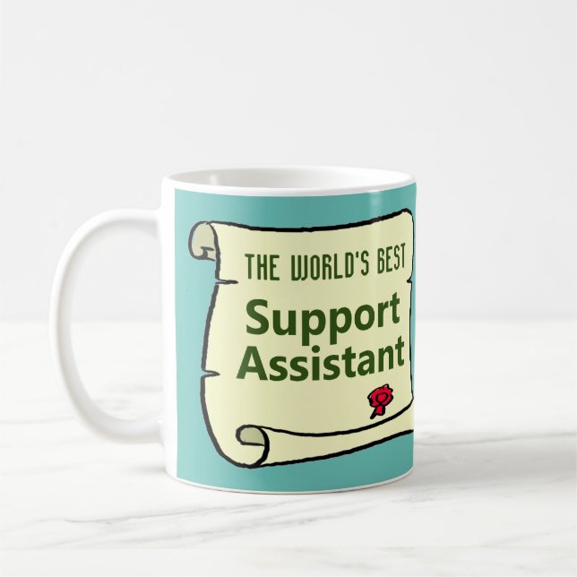 The World's Best Support Assistant. Coffee Mug (Left)