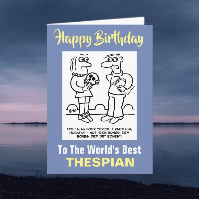 The World's Best Thespian - Happy Birthday Card (Creator Uploaded)