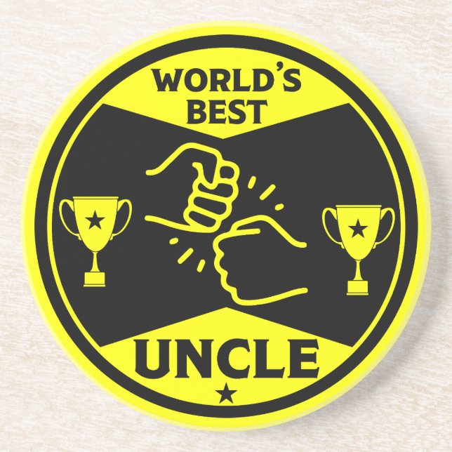 The worlds Best Uncle Coaster (Front)