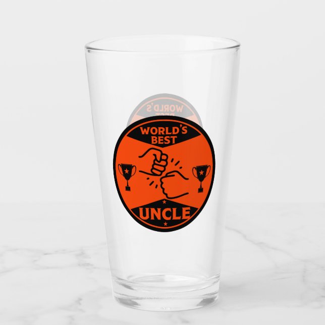 The worlds Best Uncle Glass (Front)