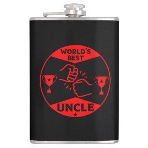 The worlds Best Uncle Hip Flask