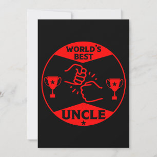 The worlds Best Uncle Holiday Card
