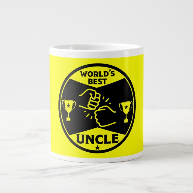The worlds Best Uncle Large Coffee Mug (Front)