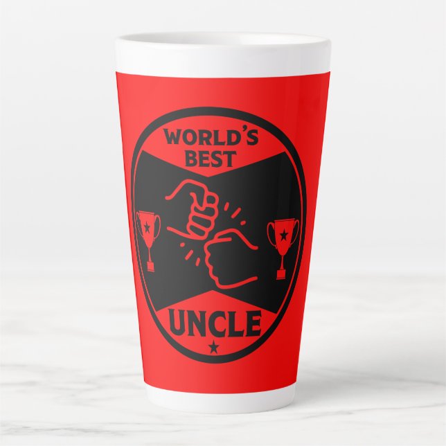 The worlds Best Uncle Latte Mug (Front)