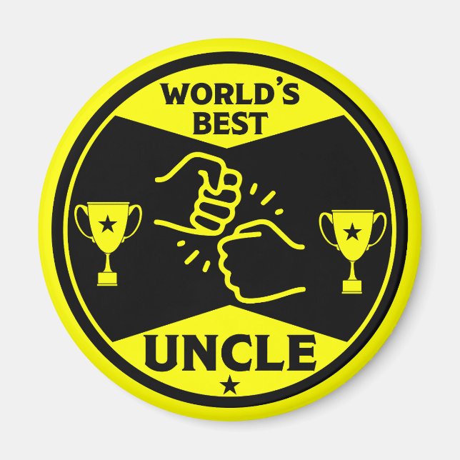 The worlds Best Uncle Magnet (Front)