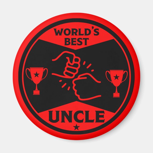 The worlds Best Uncle Magnet (Front)