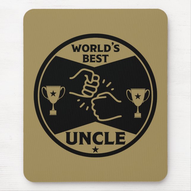 The worlds Best Uncle Mouse Pad (Front)