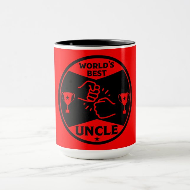 The worlds Best Uncle Mug (Center)