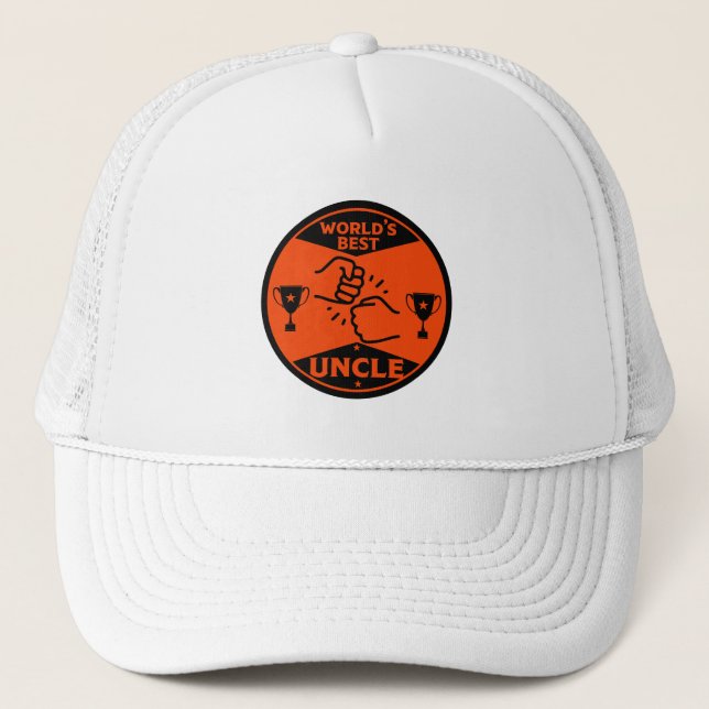The worlds Best Uncle Trucker Hat (Front)