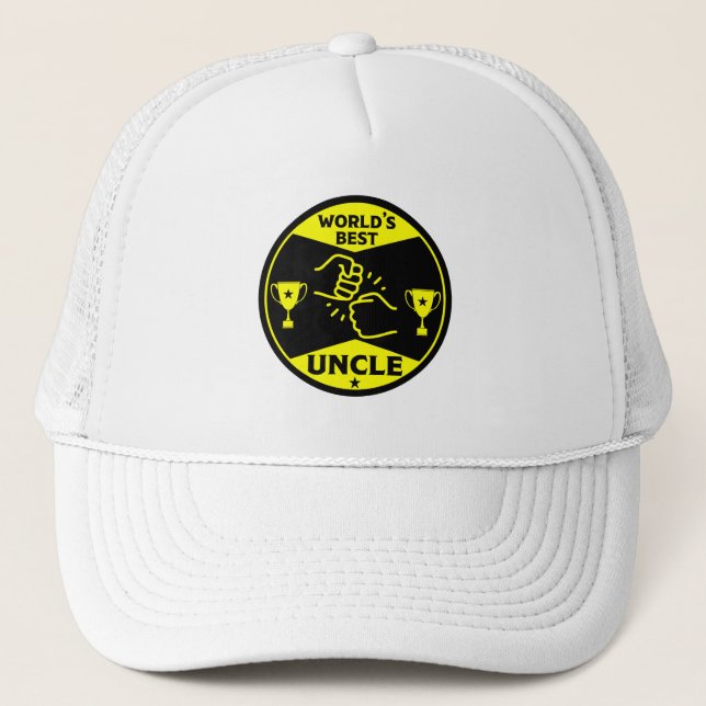 The worlds Best Uncle Trucker Hat (Front)