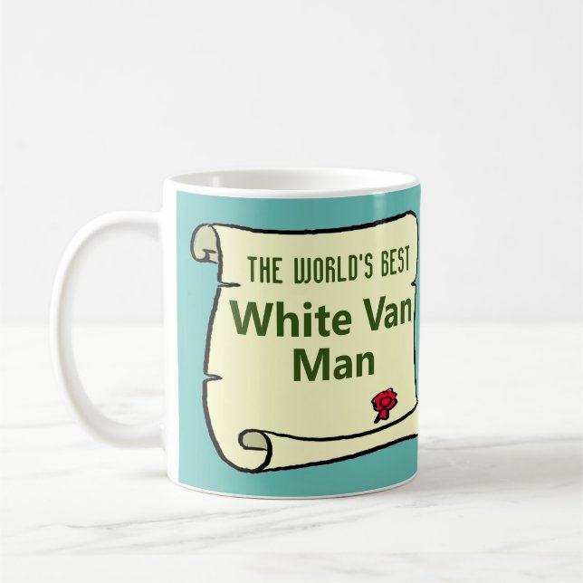 The World's Best White Van Man. Coffee Mug (Left)