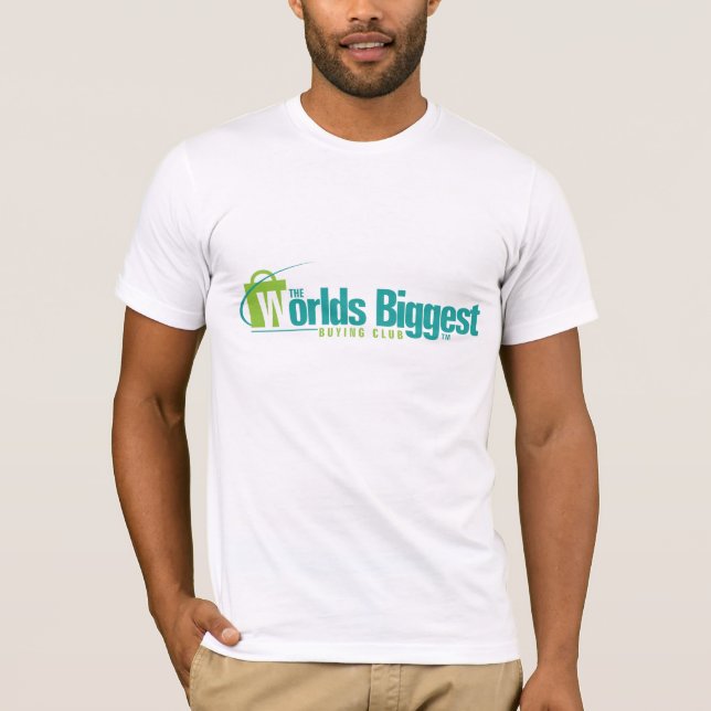 The Worlds Biggest: Fitted T Shirt White (Front)