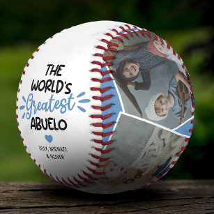 The World's Greatest Abuelo 4 Photo Baseball