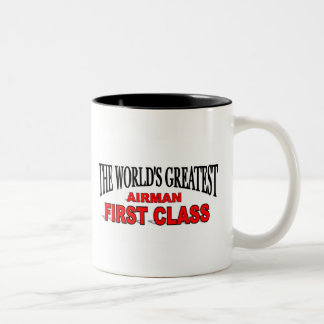 The World's Greatest Airman First Class Two-Tone Coffee Mug